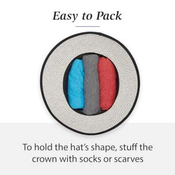 Wallaroo Hat Company Women’s Darby Sun Hat UPF 50+, Wide Brim, Packable Design, Adjustable Size for Medium Crown Sizes – Modern Vintage Sun Hat for Leisurely Outdoor Days (Ivory/Black)