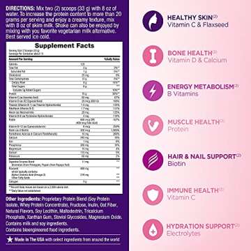 Nature's Bounty Optimal Solutions Protein Powder with Vitamin C, 16 oz