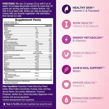 Nature's Bounty Optimal Solutions Protein Powder with Vitamin C, 16 oz