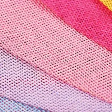 Shappy 18 Flags Imitated Burlap Pennant Banner, Pastel Banner Multicolor Fabric Triangle Flag Bunting Rainbow Hanging Decorations for Party Birthday Wedding Baby Shower