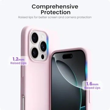 Slim Liquid Silicone iPhone 16 Pro Case in Pink