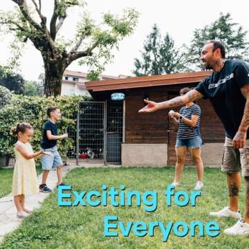 nutty toys Interactive Drone - Hand Operated Light Up Boomerang for Kids & Adults | Easy Shake to St...