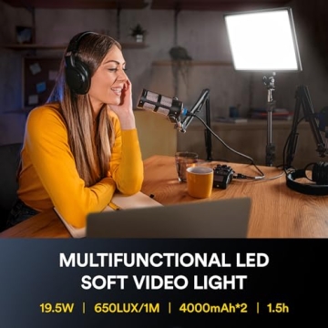 RALENO LED Video Soft Light for Professional YouTube Streaming