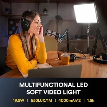 RALENO LED Video Soft Light for Professional YouTube Streaming