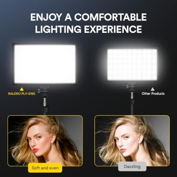 RALENO LED Video Soft Light for Professional YouTube Streaming