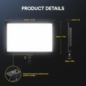 RALENO LED Video Soft Light for Professional YouTube Streaming
