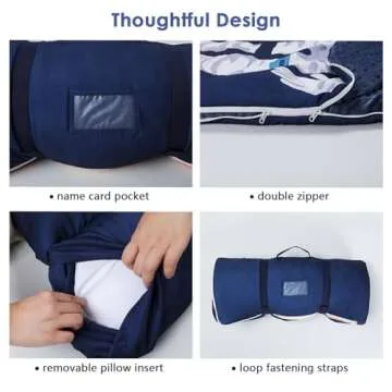 Kids Sleeping Bag with Removable Pillow for Adventurous Naps