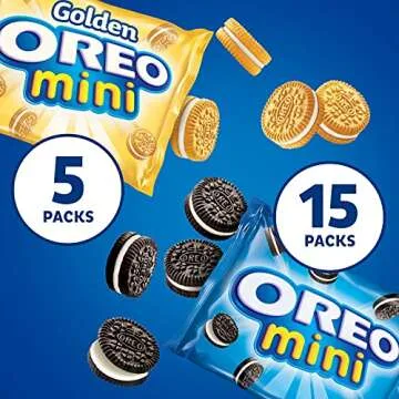 OREO Mini Mix Sandwich Cookies Variety Pack - 20 Snack Packs