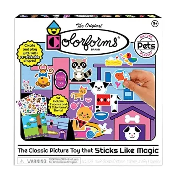 Colorforms Pets Picture Play Set for Creative Kids