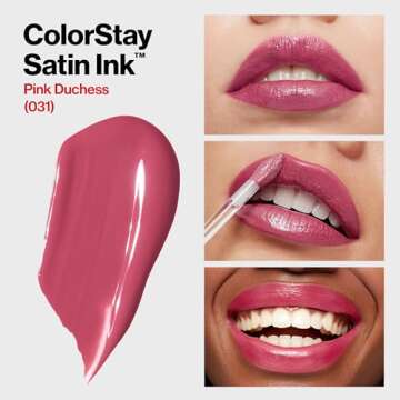 REVLON ColorStay Satin Ink Crown Jewels Liquid Lipstick, Longlasting & Waterproof Lipcolor, Moisturi...