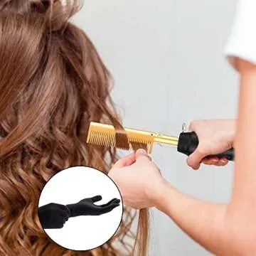 Aethland Hot Comb for Natural Hair and Wigs - Fast Heating