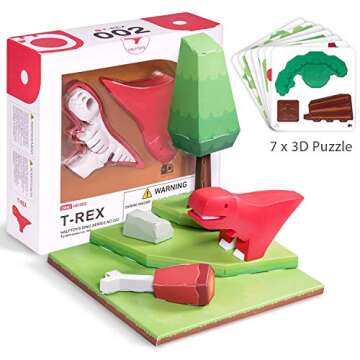 HALFTOYS: My Cute and Crafty Pet Dinosaur, T-Rex (Craft, Magnet, Puzzle, Play and Display!)