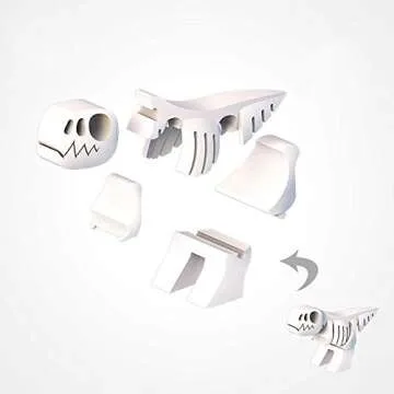 HALFTOYS Cute T-Rex Craft Puzzle Toy for Kids