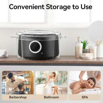 HYTOBP Mini Hot Towel Warmer for Spa, Towel Warmer Esthetician 5-Minute Heating Small Towel Warmer, Mini Towel Warmer Towel Steamer for Facials, Bathroom, Barber, at Home Salon(Black)