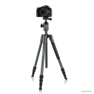 Vanguard VEO 2 204AB Blue Aluminum Travel Tripod with VEO 2 BH-45 Ball Head for Sony, Nikon, Canon, Fujifilm Mirrorless, Compact System Camera (CSC), DSLR
