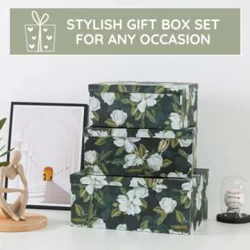Soul & Lane Decorative Storage Boxes Set of 3