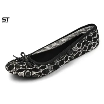 Silky Toes Foldable Lace Wedding Flats for Stylish Comfort