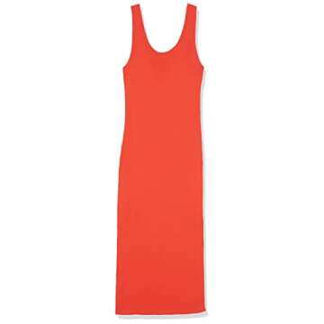 The Drop Yasmin Midi Dress - Fire Orange Plus Size