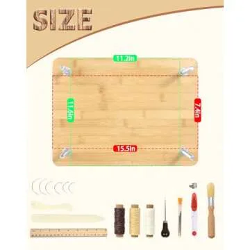 DERZIFUN Book Binding Kits, 15.5"x11.6" Large Size Book Press, Portable Flower Bookbinding Press for Handmade Bookbinding, Book Making Kit for Craft Enthusiasts