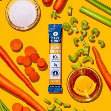Instant Chicken Bone Broth Mix | 16 Pack | 10g Protein