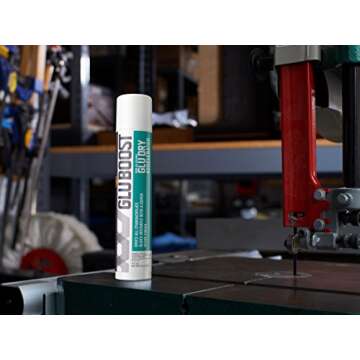 GluBoost Non-Blushing Glue Dry Ca Accelerator Spray, Super Clear Finish Ca Glue Accelerator, Dries A...