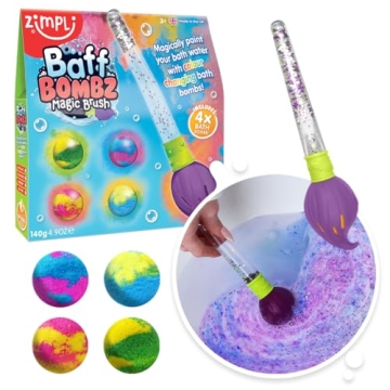 Zimpli Kids Baff Bombz Magical Bath Paint Bombs Fun Moisturizing