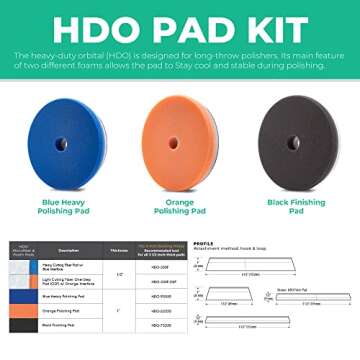 5.5" HDO Microfiber Cutting Pad - Premium Detailing Tool