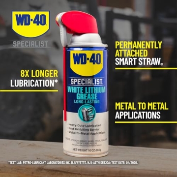 WD-40 White Lithium Grease Spray - 10 OZ - Dual Action