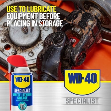 WD-40 White Lithium Grease Spray - 10 OZ - Dual Action