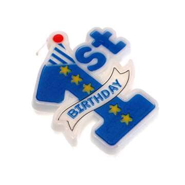 Creationtop Rainbow Birthday Candles - Tall Eco-Friendly Cake Decor