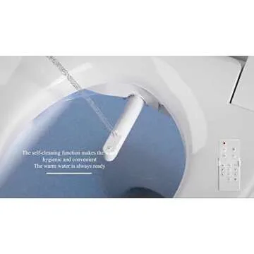 EUROTO Smart Toilet Bidet Luxury Seat Elongated for Bathroom Toilet Bowls, Toilet Seats, Unlimited Warm Water, Fashionable and slim design, Nightlight