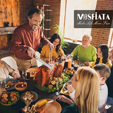 MOSFiATA German Stainless Steel Carving Knife Fork Set
