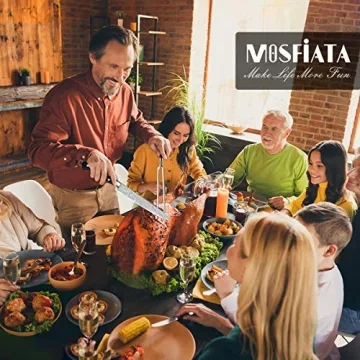 MOSFiATA German Stainless Steel Carving Knife Fork Set