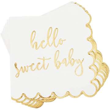 Hello Sweet Baby Shower Dinnerware Set for 24 Guests
