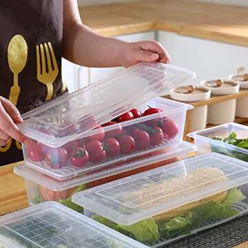 SOUJOY 6 Pack Food Storage Containers for Freshness