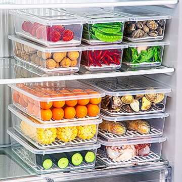 SOUJOY 6 Pack Food Storage Containers for Freshness