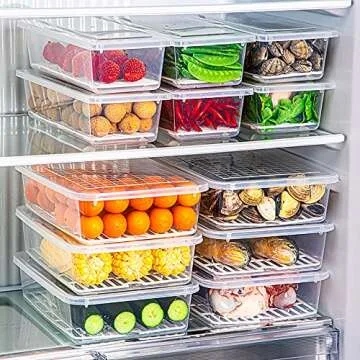 SOUJOY 6 Pack Food Storage Containers for Freshness