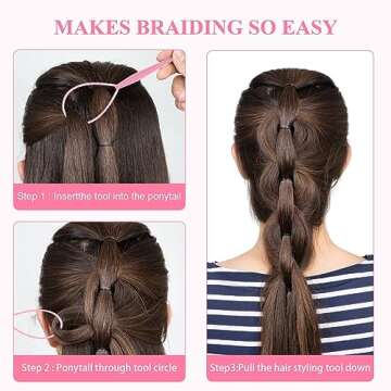 CZZXI 2500pcs Hair Elastics, 24 Color Colorful Small Rubber Bands with Organizer, Topsy Turvy Hair Tool Hair Accessories for Girls, Toddlers, Kids