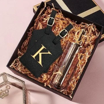 Personalized PU Leather Luggage Tag with Privacy Cover