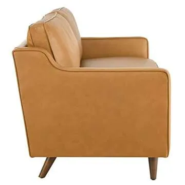 Modway Impart Tan Leather Sofa - Modern Comfort & Style