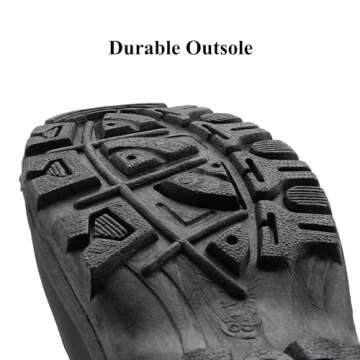 DREAM PAIRS Women's Goose Black Faux Fur Knee High Winter Snow Boots Size 7 M US