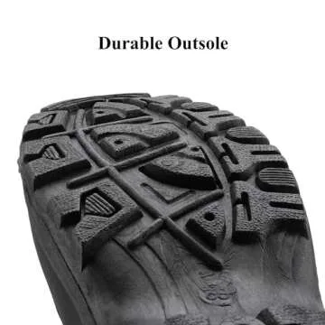 DREAM PAIRS Women's Goose Black Faux Fur Knee High Winter Snow Boots Size 7 M US