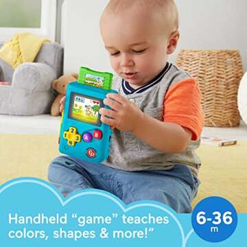 Fisher-Price Baby & Toddler Toy Laugh & Learn Lil’ Gamer, Pretend Video Game Learning Activity wit...
