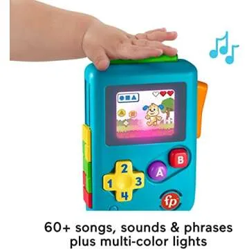 Fisher-Price Baby & Toddler Toy Laugh & Learn Lil’ Gamer, Pretend Video Game Learning Activity with Lights for Developmental Play Infants Ages 6+ Months