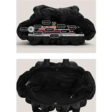 Trendy Luxury BDSX Large Puffer Tote Bag for Women