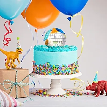 Jetec Disco Ball Cake Toppers for Party Decorations