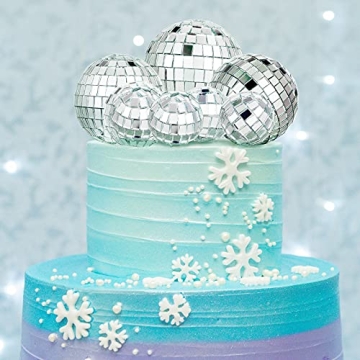 Jetec Disco Ball Cake Toppers for Party Decorations