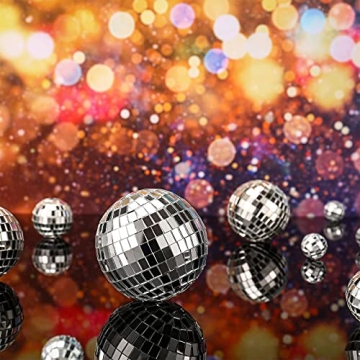 Jetec Disco Ball Cake Toppers for Party Decorations