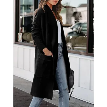 Shop ANRABESS Women’s Long Cardigan Sweater for Fall Fashion