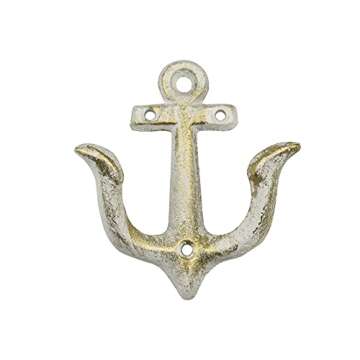 ROXLLGJC Nautical Rope Toilet Paper Holder Coastal Towel Holder with Metal Hook for Bathroom Decor (White)